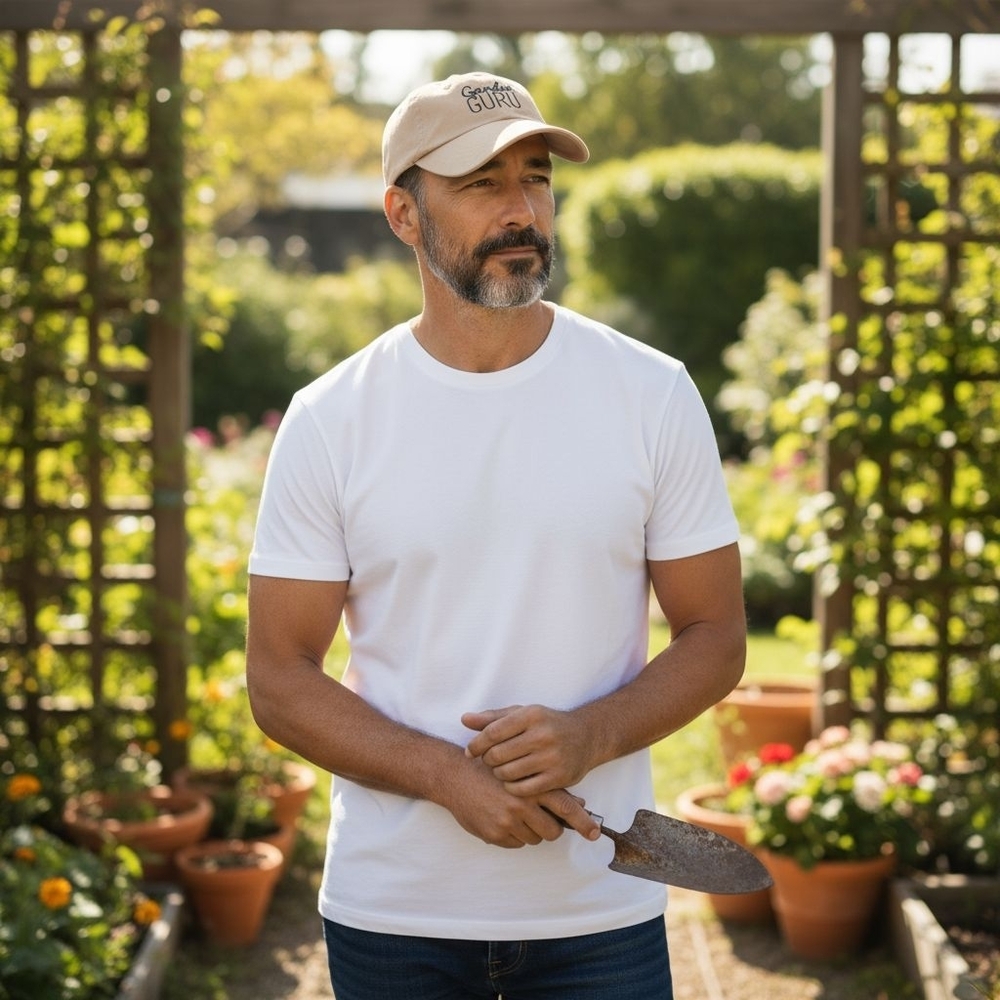 Costa Farms  'GARDEN GURU' Embroidered Cap Unisex Beige One Size Fits All